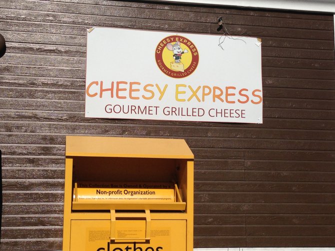 Blink and you'll miss it: Cheesy Express Santee is located inside a gas station.