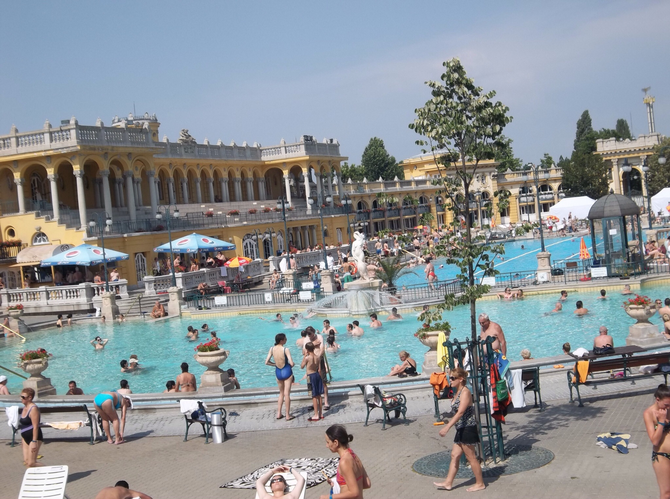 Budapest's impressive Széchenyi Baths. 