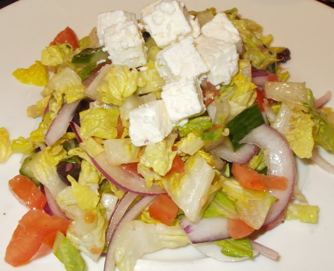 My chopped Greek salad