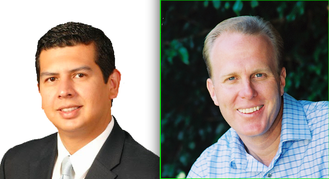 Mayoral candidates David Alvarez and Kevin Faulconer