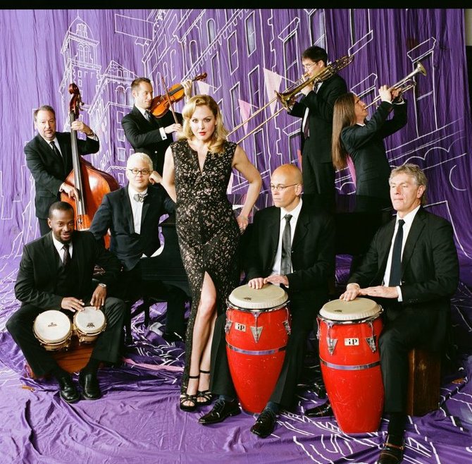 Jazz-pop big band Pink Martini tickles noses and toeses at the Balboa Theatre on Wednesday.