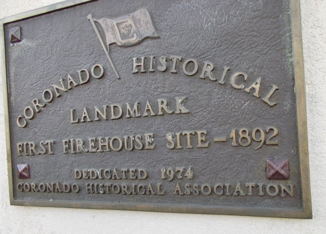 Firehouse's Historic Landmark plaque