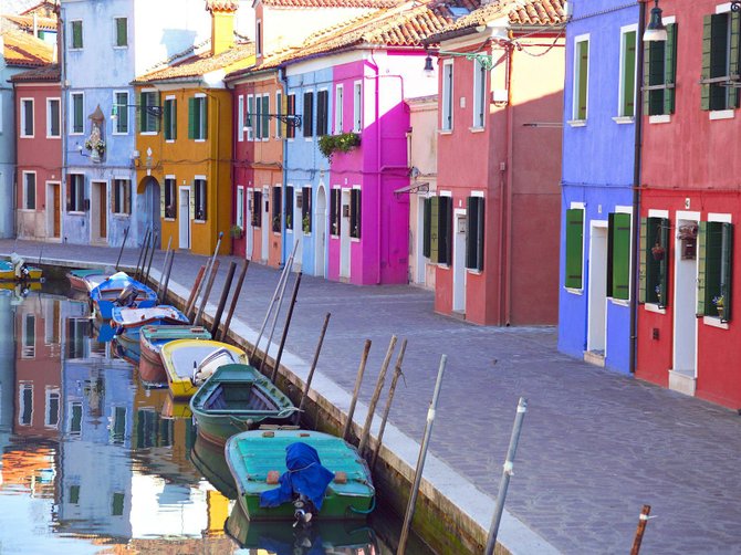 Colorful Burano, Italy.