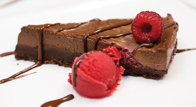 Raw Chocolate and Raspberry Cake