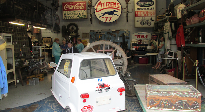 The interior of Antique Archaeology, home to discoveries from the show American Pickers.