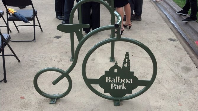 Design of the bike racks to be installed at 20 locations throughout Balboa Park