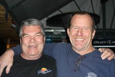 Hugh Williams (right) at a happier time at The Kraken (photo from The Kraken's Facebook page)