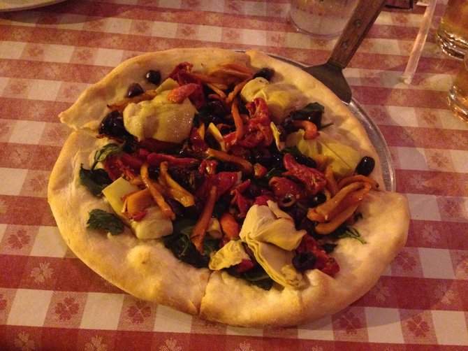 Roasted Veggie Pizza without cheese