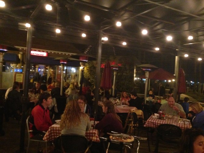 Village Pizzeria interior (Ferry Landing location)