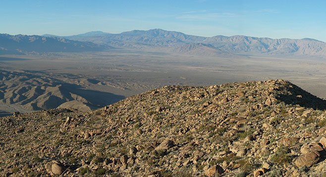 View to north into Borrego Valley from the ridge