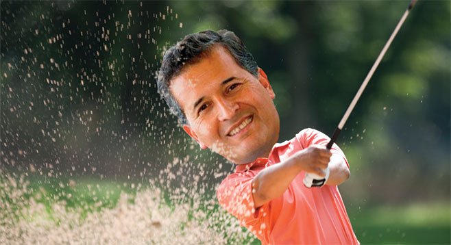 Juan Vargas takes a break from scandal to go golfing with political cash angels.