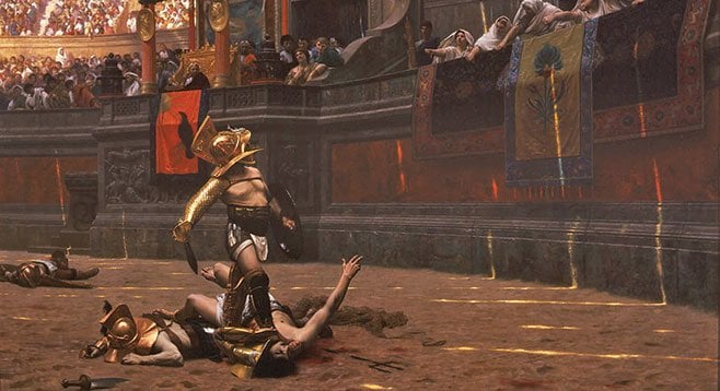 Gladiator shows distracted Romans from political corruption. The National Football League does the same.