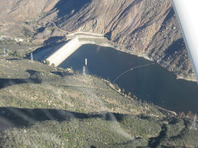 El Capitan Reservoir dam near Lakeside.