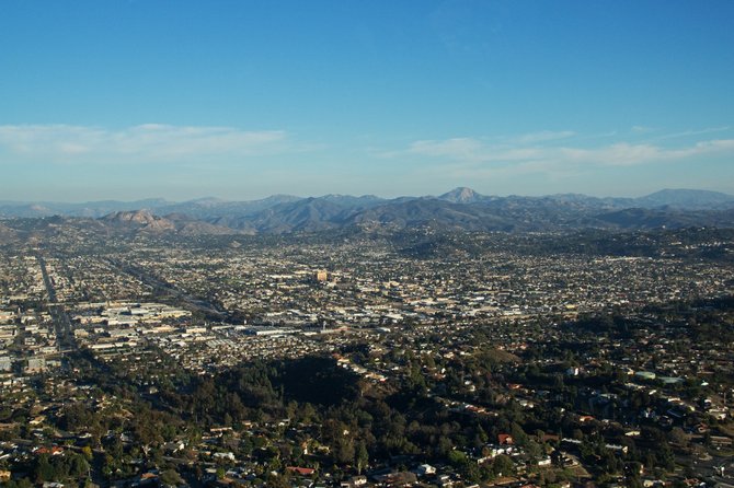 El Cajon from the air.