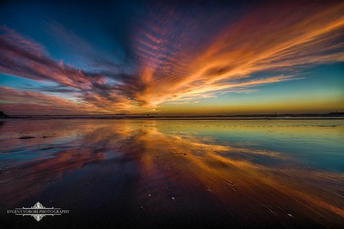 Ocean Beach Sunset by Evgeny Yorobe.