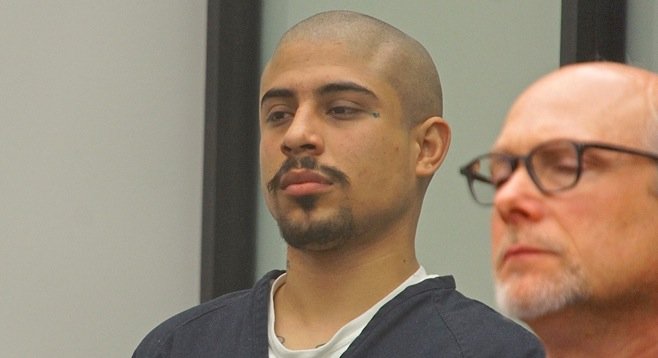 Sergio Ramos, 24, admitted assault w a firearm, sent to State prison. Photo by Eva
