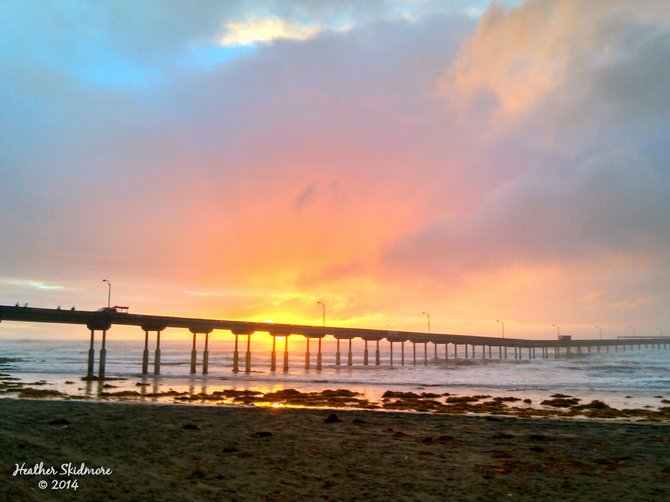 Ocean Beach Sunset in the rain.