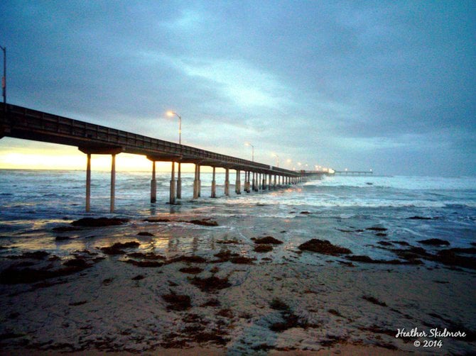 Ocean Beach Sunset in the rain.