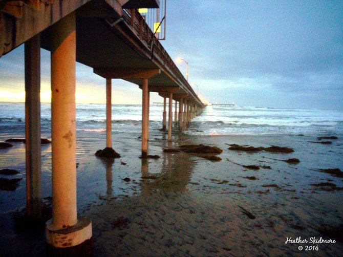 Ocean Beach Sunset in the rain.