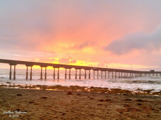 Ocean Beach Sunset in the rain.