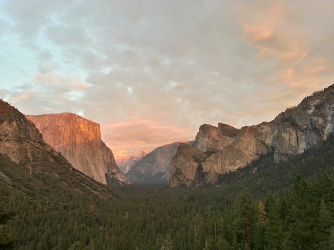 Amazing view of Yosemite valley