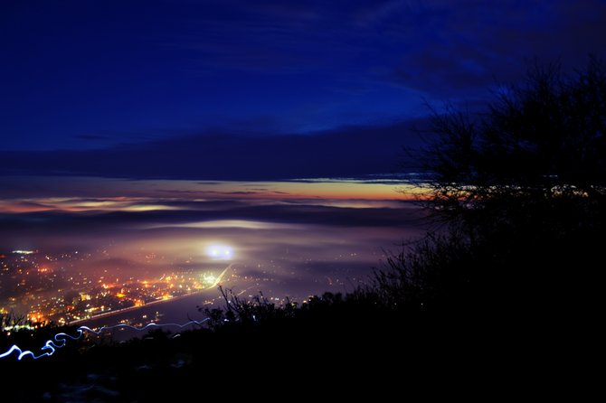 grab a flashlight and hike cowles mountain at night 
