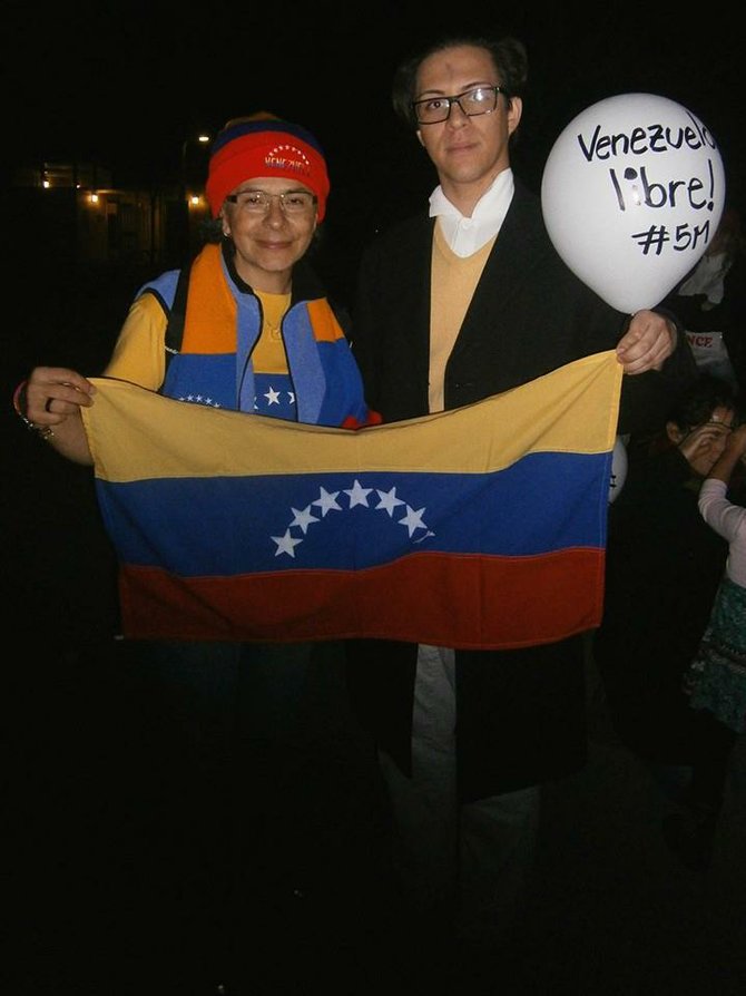 Venezuelan demonstrators