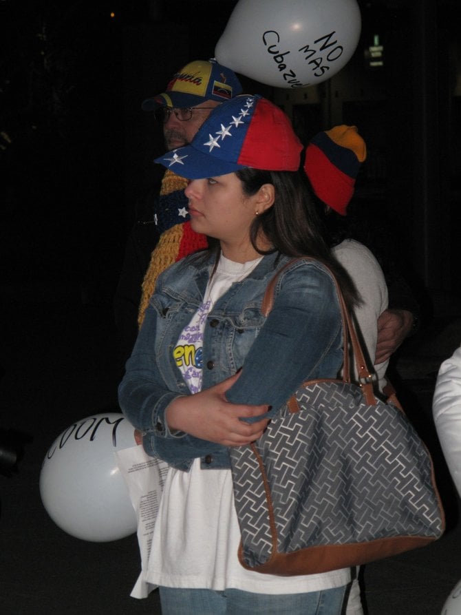 Venezuelan demonstrator.