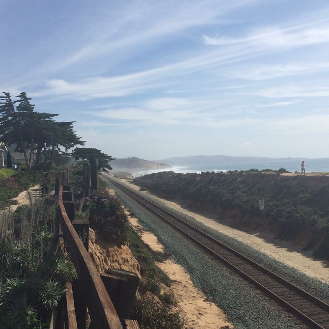 A perfect day along the tracks in Del Mar. So glad to be back home after nearly 10 years!