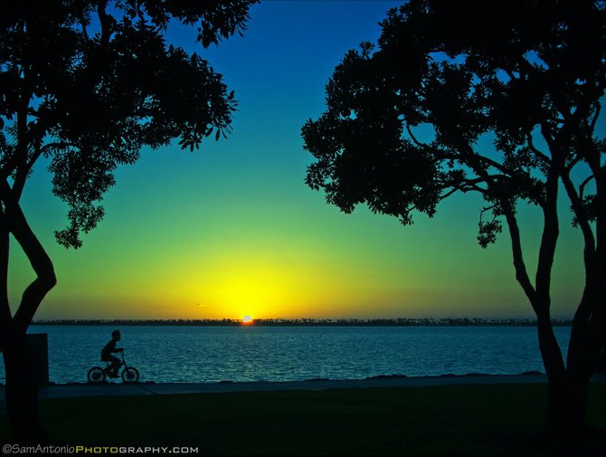 Neighborhood: Chula Vista. Sunset bike rider at Chula Vista Bayfront Park. 

https://www.facebook.com/SamAntonioPhotography
