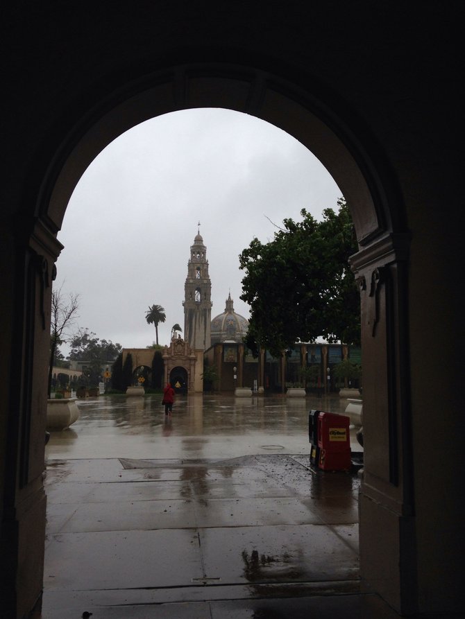 Rainy day at Balboa Park