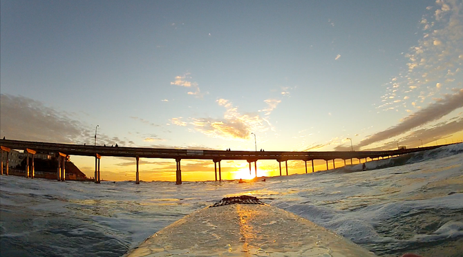 OB Pier GoPro shot by r/sandiego user 'TRT24'.