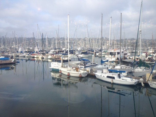 Our view of the marina