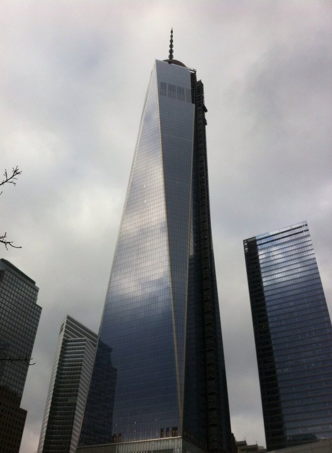 The still-under-construction Freedom Tower.
