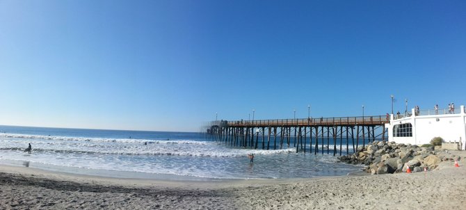The iconic Oceanside Pier is one of several classic Southern California piers. Go to the Sunset Market on Thursday to get a taste of Oceanside.