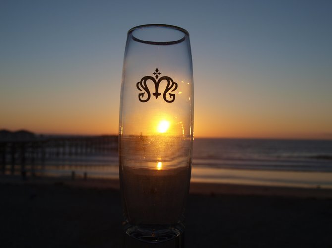 Pacific Beach Glass Sunset