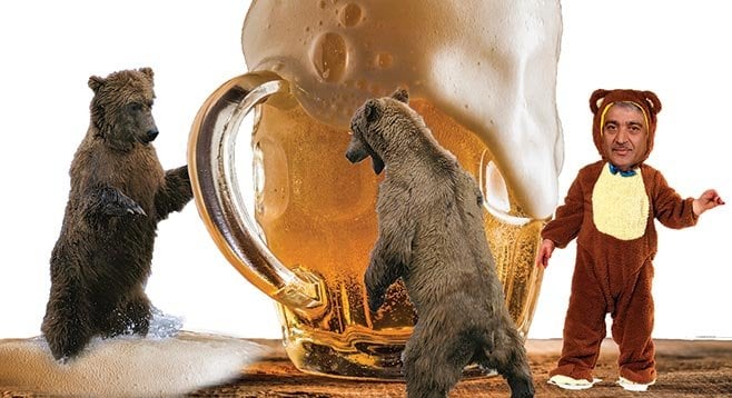 Fighting booze with booze, UCSD chancellor Pradeep Khosla considers a “bear [sic] garden.”