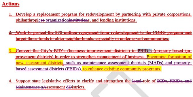 Economic Development Assessment District Strategy 2014-2016 Strikeout