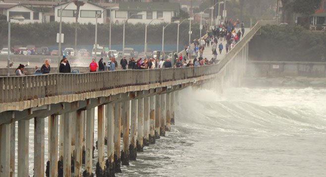 Built in 1966, the half-mile-long Ocean Beach Pier is the longest concrete pier on the West Coast.