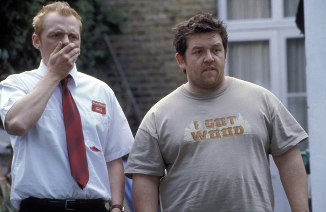 Frost with Pegg in Shaun of the Dead