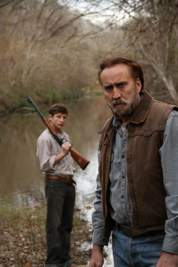 Tye Sheridan and Nicolas Cage star in Joe.