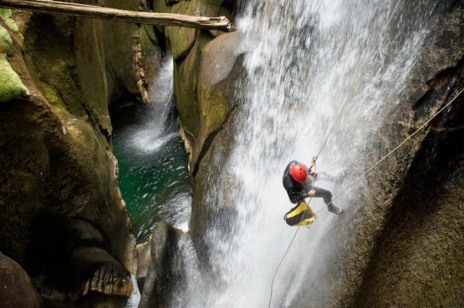 Down the Line film. Down deep slots and magnificent waterfalls, a handful of dedicated Vancouverites are bringing a new outdoor sport to BC – Canyoneering. 