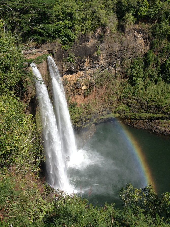 One of the many beautiful waterfalls in Kauai Hawaii taken November 2013