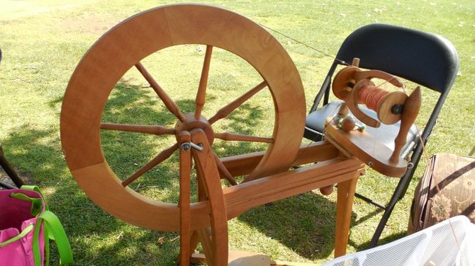 a spinner's wheel at Lake Murray