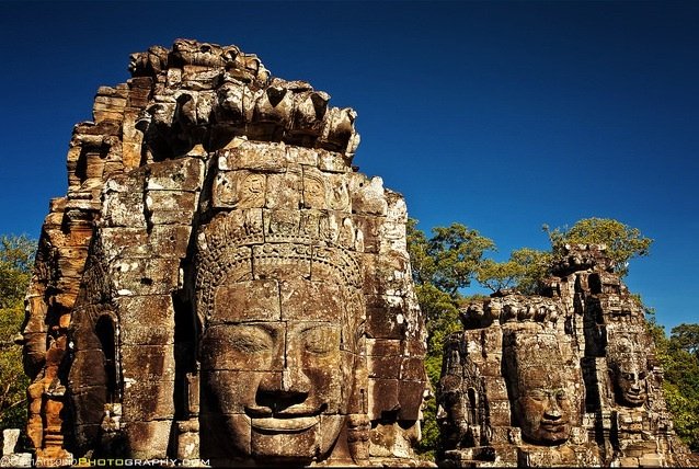 The Many Faces of Bayon Temple, Angkor Thom, Angkor Wat Temple Complex, Cambodia. ©Sam Antonio Photography