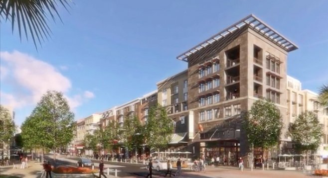 Artist's rendering of One Paseo project