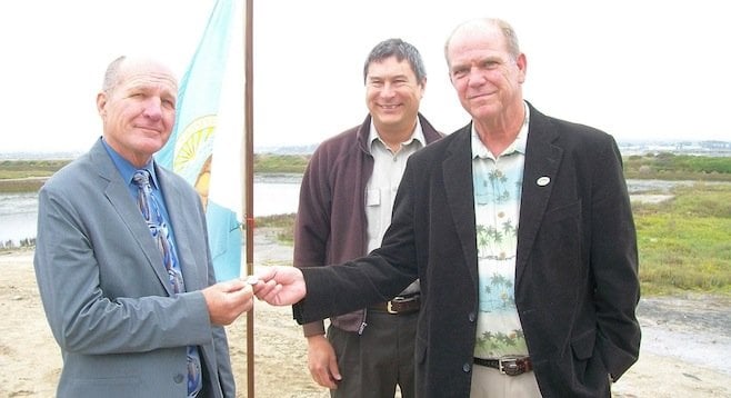 Ren Lohoefener (U.S. Fish and Wildlife Service), Andy Yuen, and Jim Janney