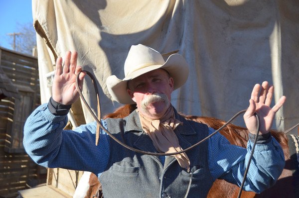 This Stockyards cowboy looks the part. (And like Sam Elliot in Big Lebowski, we might add.)