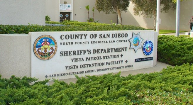 The defendant is held in the Vista jail, which is conveniently near the North County Superior Courthouse. Photo by Weatherston