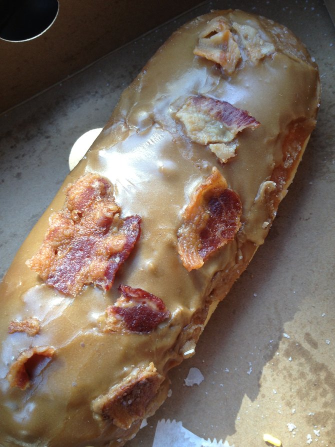 Bacon Maple Long John Donut